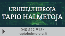 Urheiluhieroja Tapio Halmetoja logo